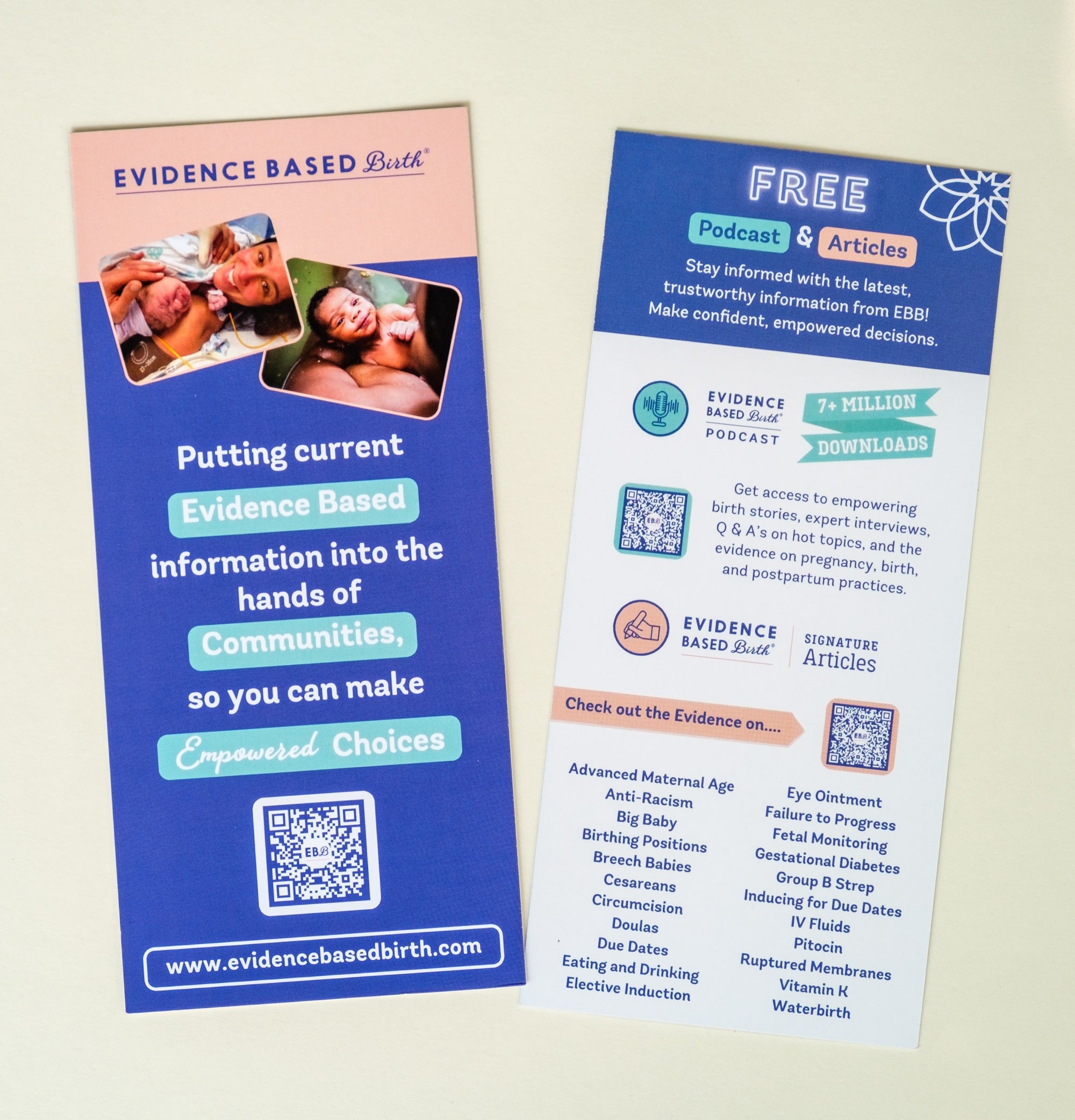 EBB Rack Cards, Pack of 25