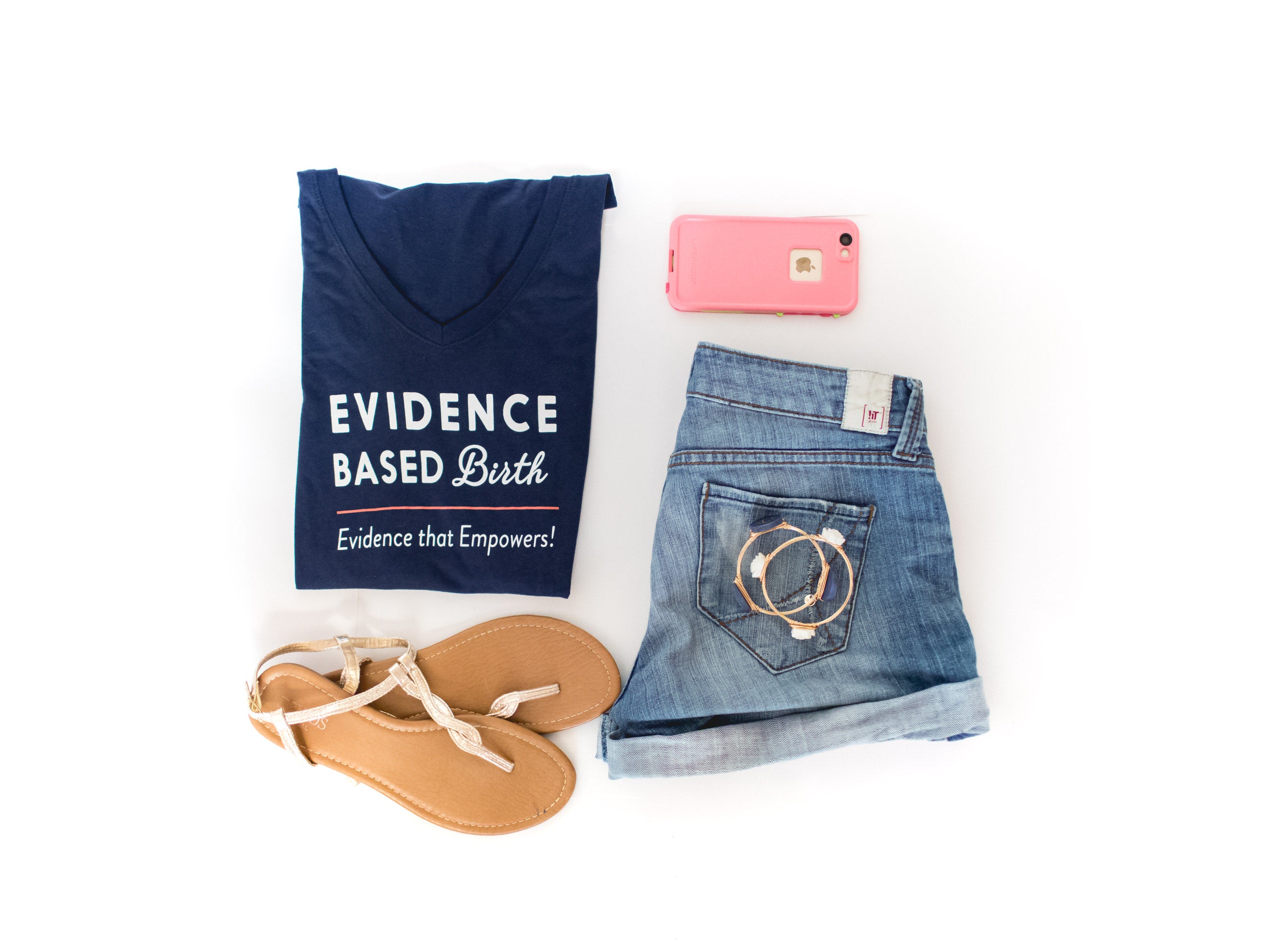 Evidence Based Birth V-neck T-shirt