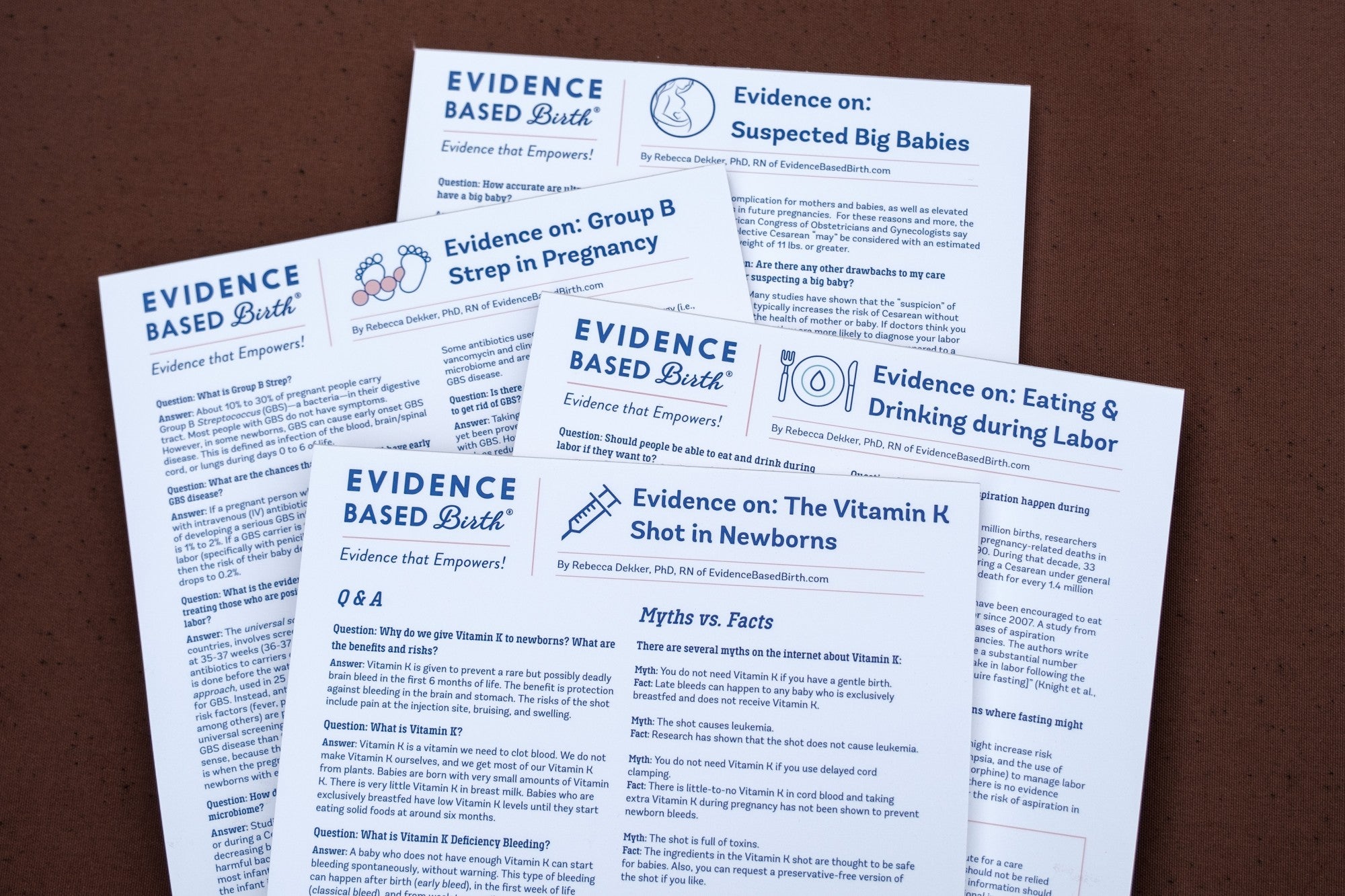 EBB Handout Tear Away Pads