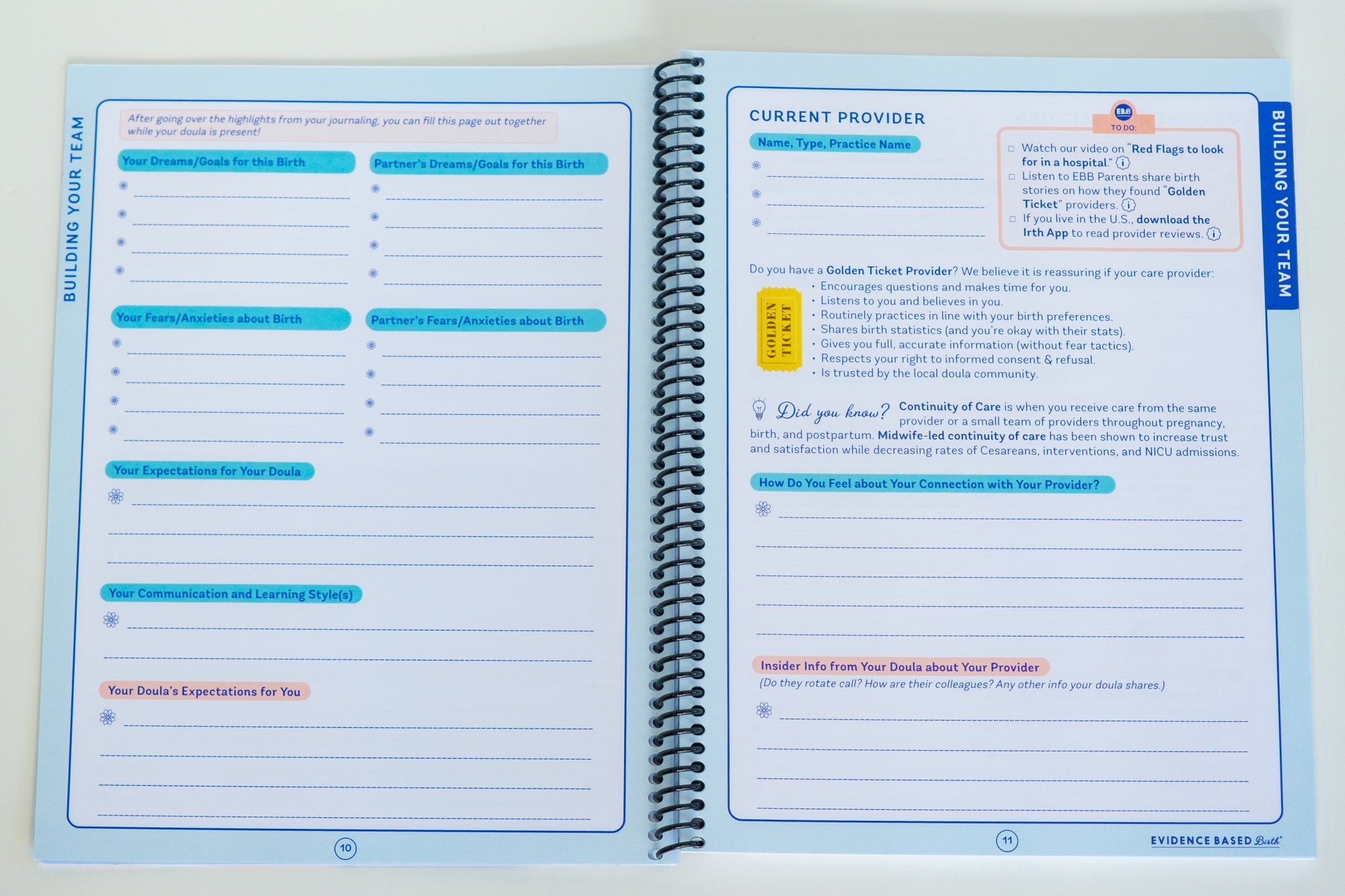 My Doula Visit Workbook