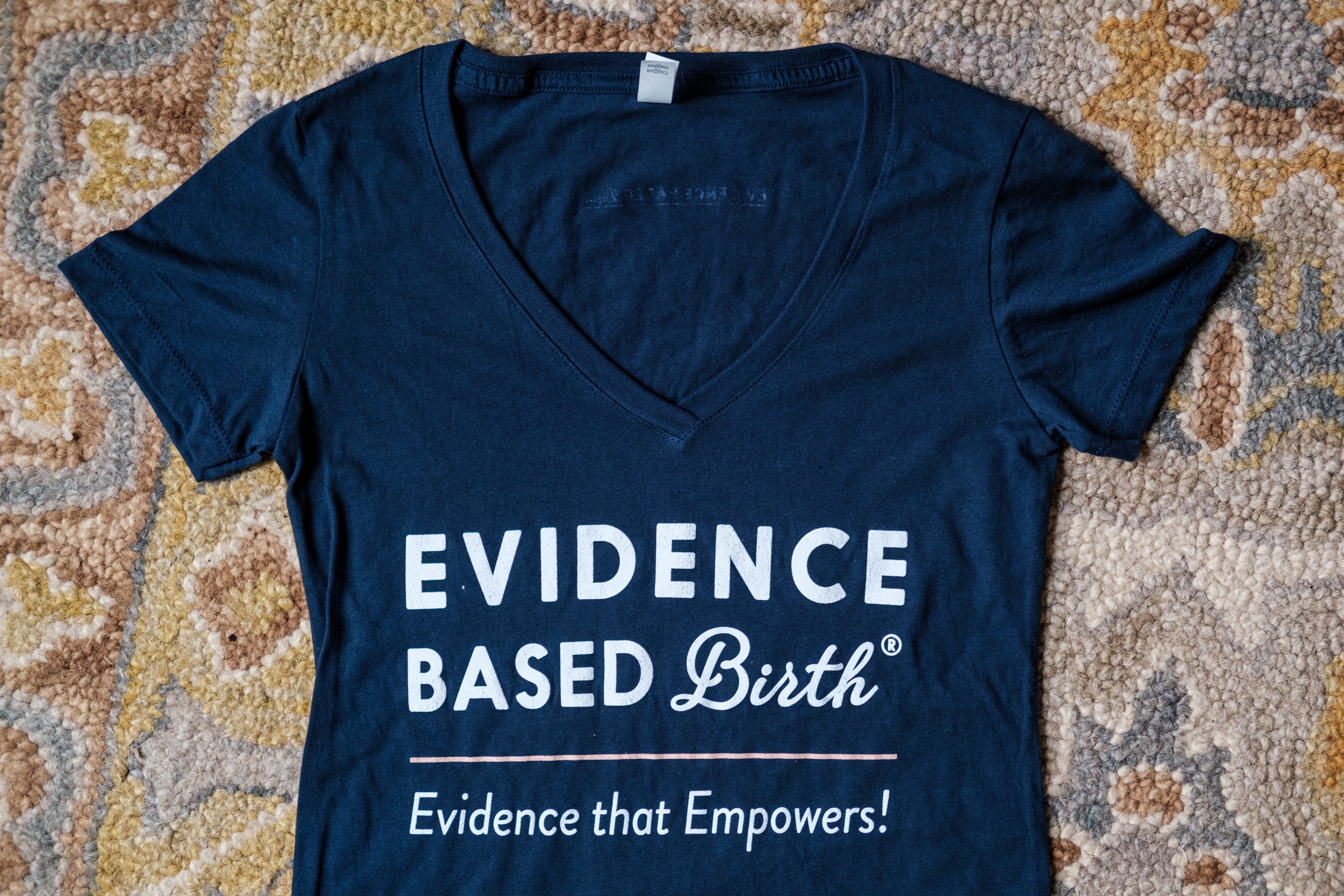 Evidence Based Birth V-neck T-shirt