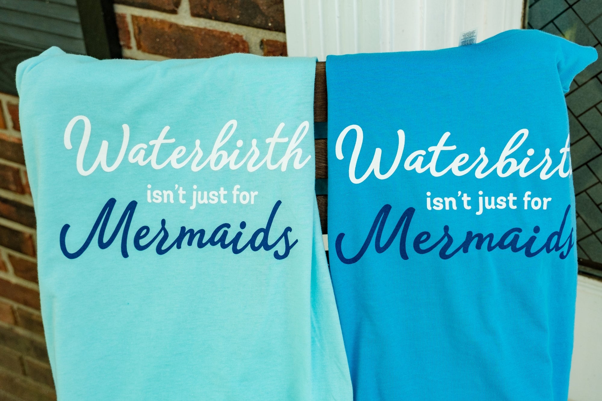 Waterbirth Teal Fitted V-neck