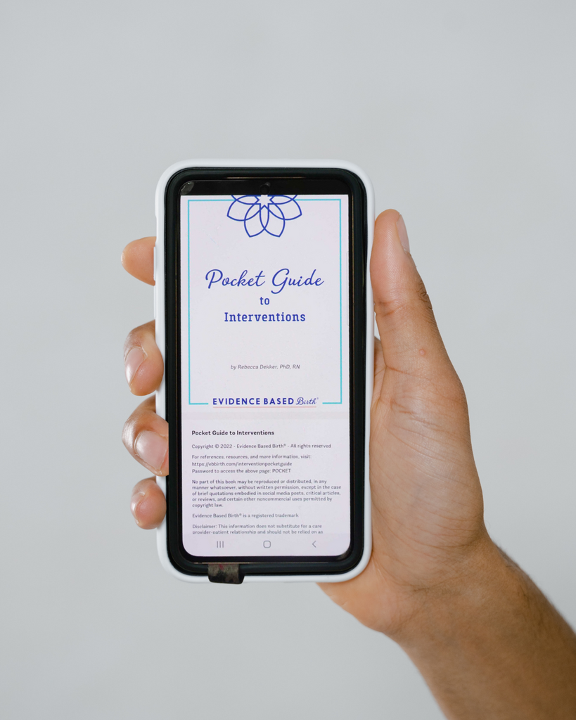 Evidence Based Birth® Pocket Guides – Evidence Based Birth Inc.